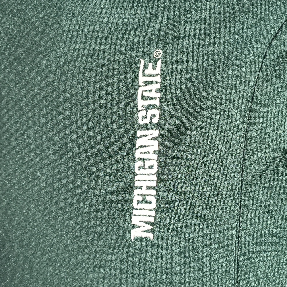Nike Men's Dark Green Dri-FIT Zippered Polo Shirt - Size Medium - Picture 8 of 9